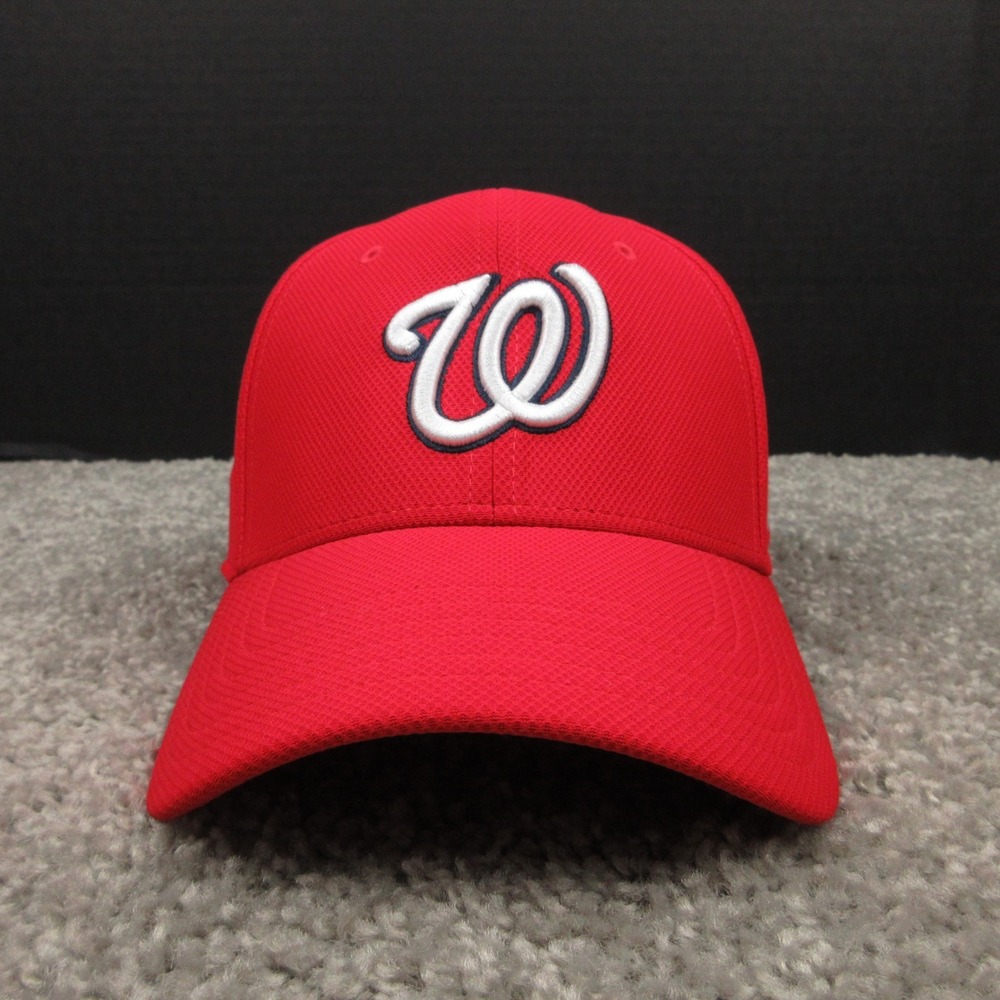 Washington Nationals Hat Cap Mens Strap Back Red Under Armour MLB Baseball Logo